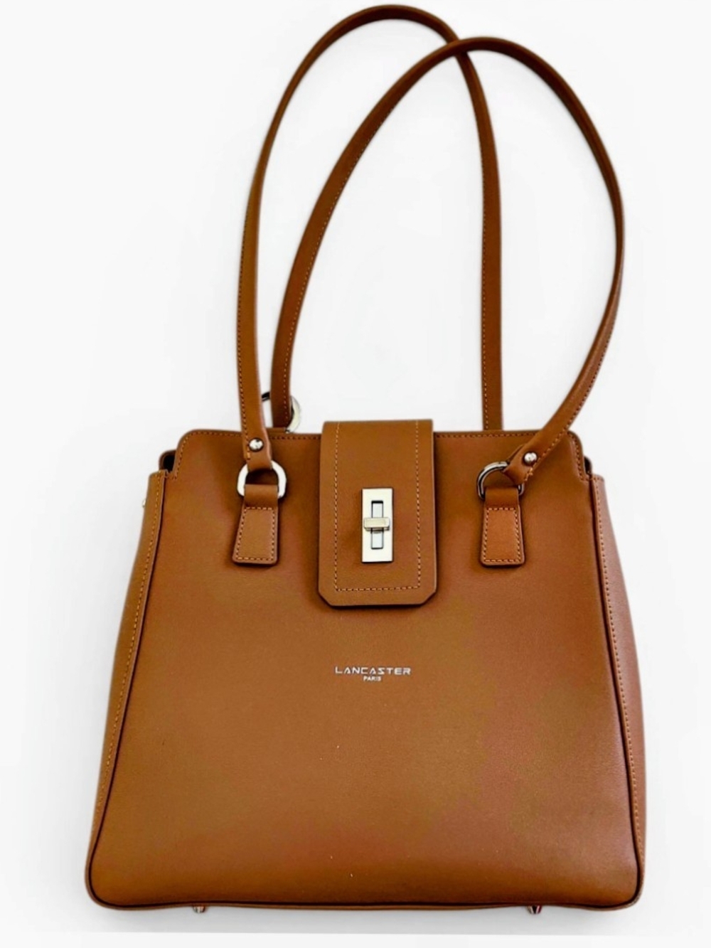 Lancaster Tan Leather Shoulder Bag